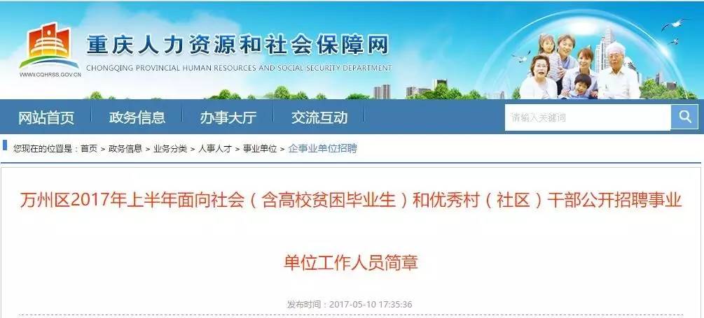 2017年万州最新招聘动态概览，职业机会一网打尽